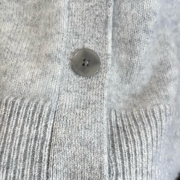 Aritzia Babaton hip length cardigan wool-cashmere blend, size Small, color grey - Picture 7 of 11